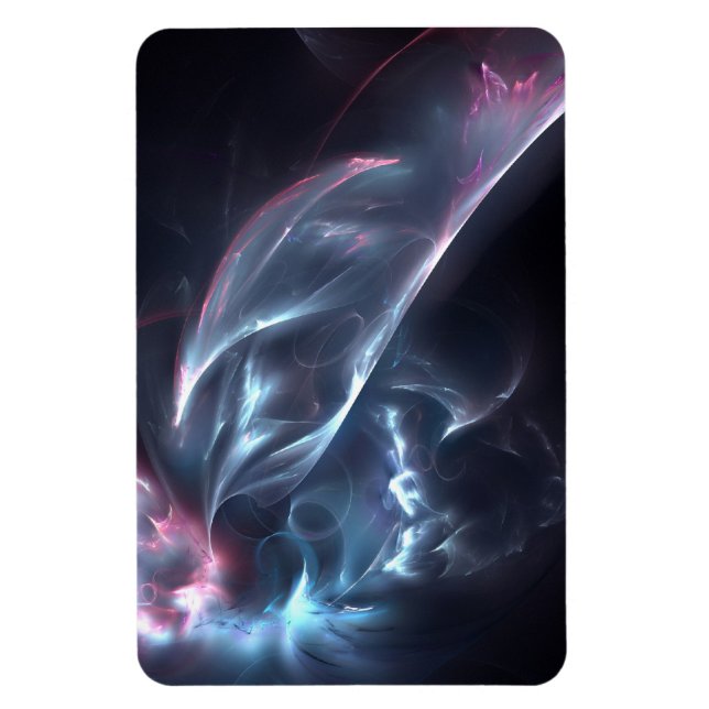 Magnet Flexible Bleu nébuleux Abstrait et violet (Vertical)