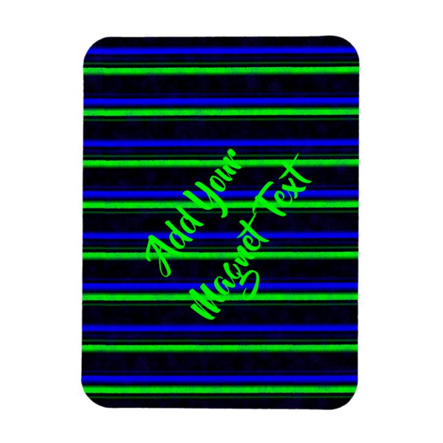 Magnet Flexible Bleu Noir Grandes Vertes (Vertical)