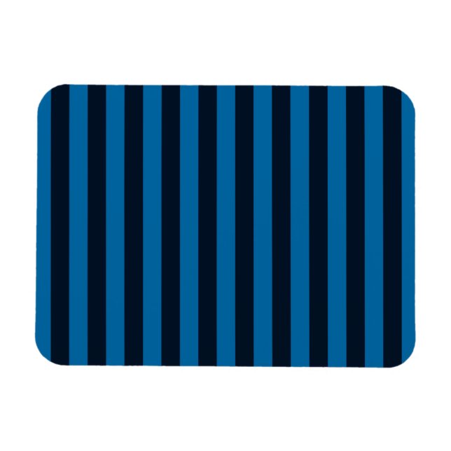 Magnet Flexible Bleu Vertical Stripes Arrière - plan Personnaliser (Horizontal)