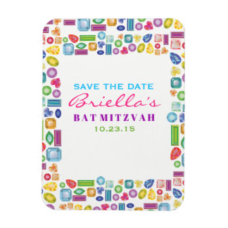 Magnet Flexible BLING BLING Gemstone Bat mitzvah Enregistrer la da