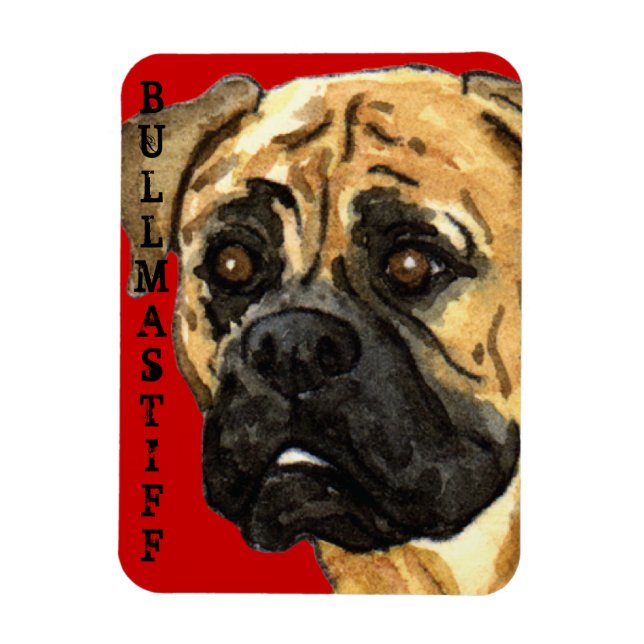 Magnet Flexible Bloc couleur Bullmastiff (Vertical)