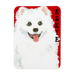 Magnet Flexible Bloc de couleur Eskimo Chien américain
