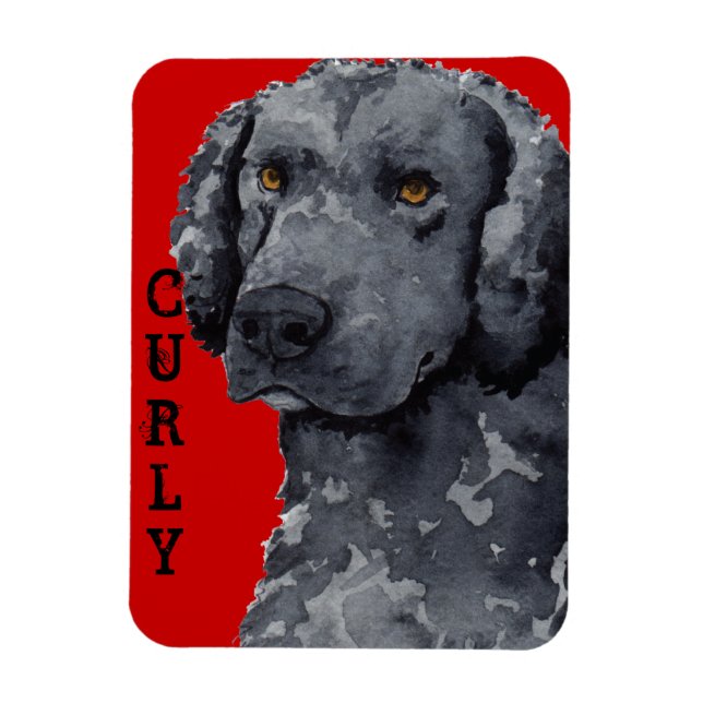 Magnet Flexible Bloc de couleur Retriever recouvert de boue (Vertical)
