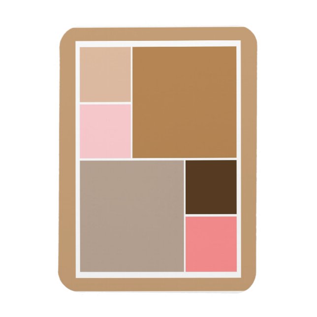 Magnet Flexible Blocs de couleurs de coquillage (Vertical)