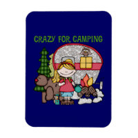 Blond Girl Crazy Pour Camping