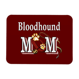 Magnet Flexible Bloodhound Dog MOM
