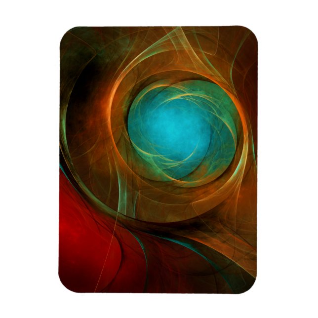 Magnet Flexible Blue Eye Moderne Abstrait Art Cool Motif #16 (Vertical)