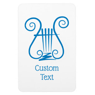Magnet Flexible Blue Lyre