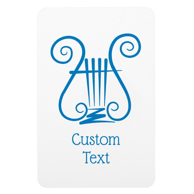 Magnet Flexible Blue Lyre (Vertical)
