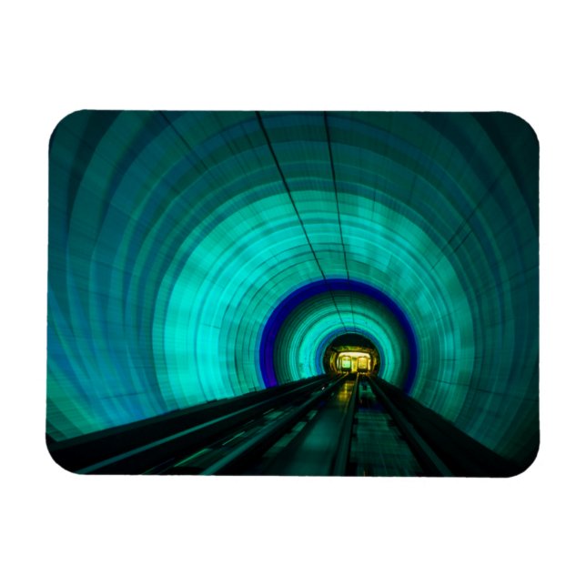 Magnet Flexible Blue railroad tunnel, Singapour (Horizontal)