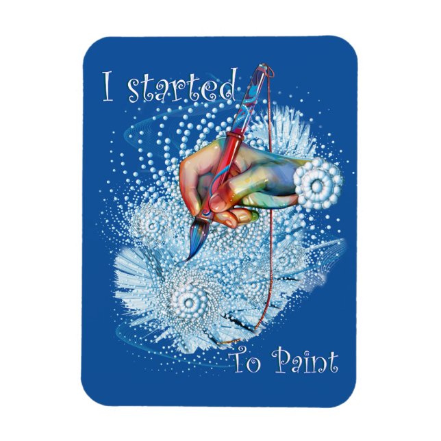 Magnet Flexible Blue Vibration Abstract (Vertical)