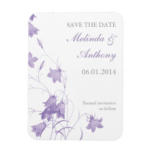 Magnet Flexible Bluebells - Purple Enregistrer la date