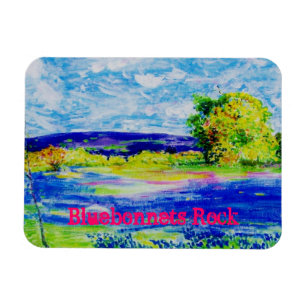 Magnet Flexible Bluebonnets Rock
