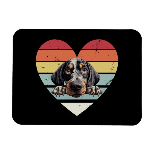 Magnet Flexible Bluetick Coonhound Dog (Horizontal)