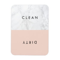 Blush & Marbre blanc Typographie moderne Lave-vais