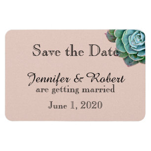 Magnet Flexible Blush Mariage réussi Enregistrer la date
