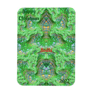 Magnet Flexible BODHI ~CHRISTMAS carte Bright! ~ Rouge vert jaune