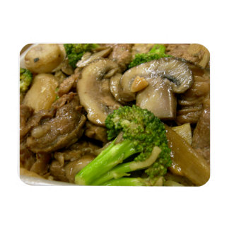 Magnet Flexible Boeuf, brocoli et champignons remuer la frite