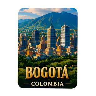 Magnet Flexible 🌎 Bogota Colombie Amérique du Sud Souvenir