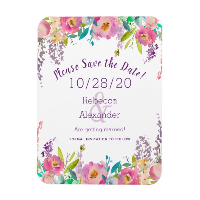 Magnet Flexible Bohème Aquarelle Pastel (Vertical)