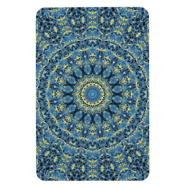 Magnet Flexible Boho Abstrait Super Van Gogh Starry Nuit Mandala (Vertical)