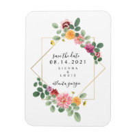 Boho Floral Botanical Wedding Enregistrer La Date