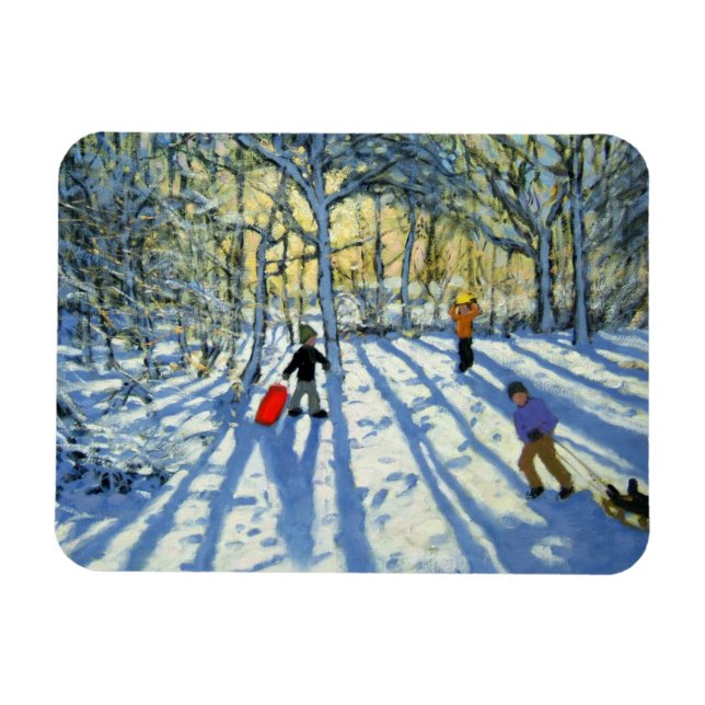 Magnet Flexible Bois en hiver près d'Ashbourne Derbyshire (Horizontal)