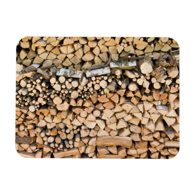 Magnet Flexible Bois haché sur un aimant rectangulaire pieux (Horizontal)
