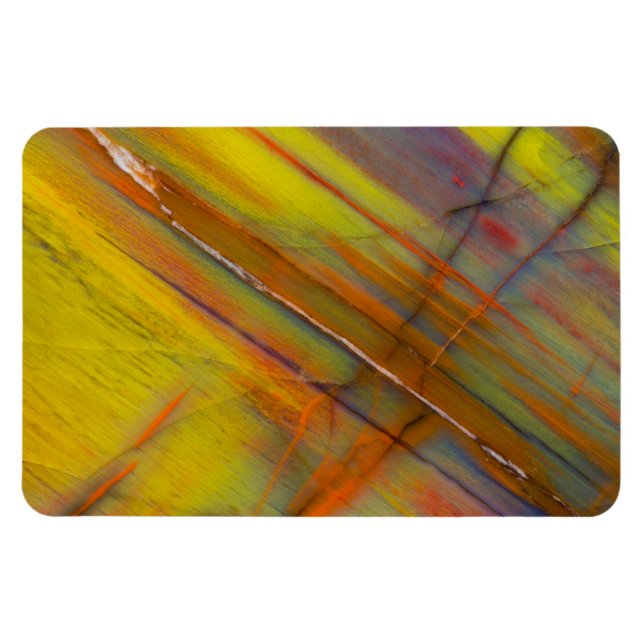 Magnet Flexible Bois pétrifié jaune (Horizontal)