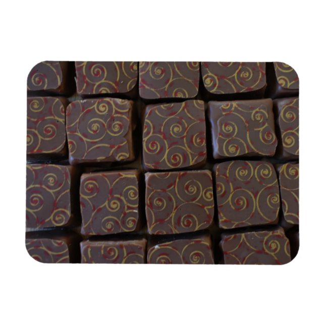 Magnet Flexible Boîte de chocolat Chocolatier Bon Bon Bon Foodie S (Horizontal)