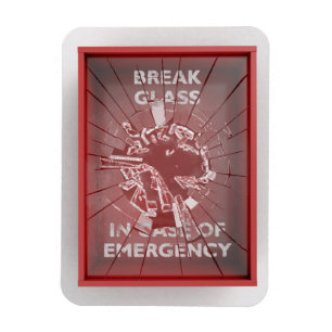 Magnet Flexible Boîte rouge de coupure en cas d'urgence