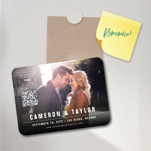 Magnet Flexible Boîte simple Carré Photo Moderne Chic Enregistrer