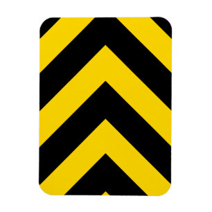 Magnet Flexible Bold Highway Traffic Bumble Bee Chevrons