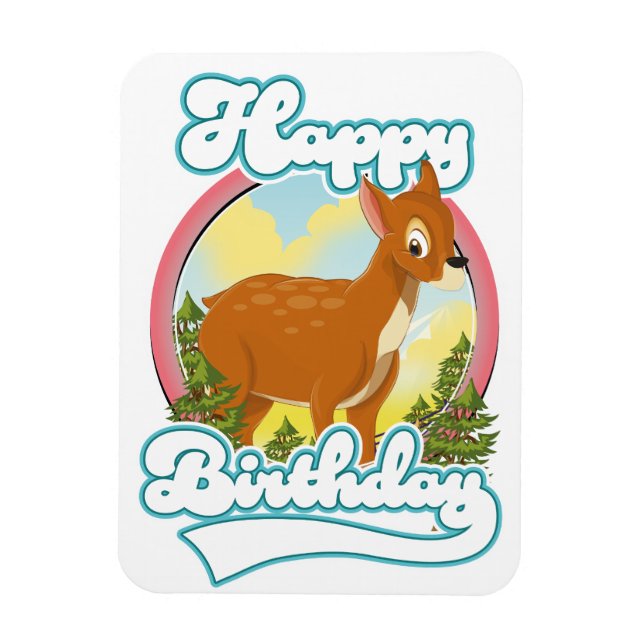 Magnet Flexible Bon logo d'anniversaire (Vertical)