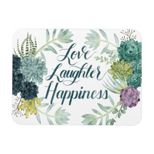 Magnet Flexible Bonheur plante   Amour rire bonheur