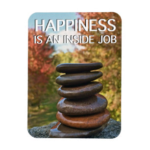 Magnet Flexible Bonheur Stones Zen Inspiration Motivationnelle