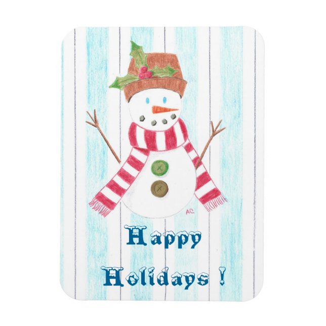 Magnet Flexible Bonhomme de neige aimant de qualité supérieure (Vertical)