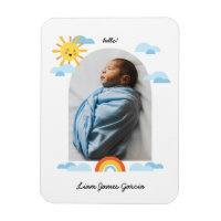 Bonjour Bébé Soleil Nuages Rainbow Photo