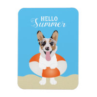 Bonjour Chiens de plage de Corgi été