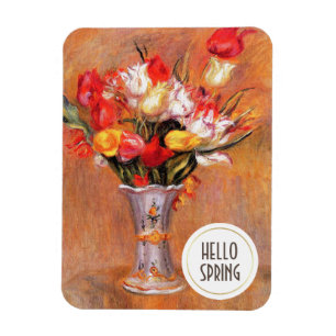 Magnet Flexible Bonjour le printemps. Cadeau de Pâques personnalis