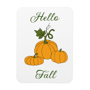 Magnet Flexible Bonjour Minimaliste Mignon Automne
