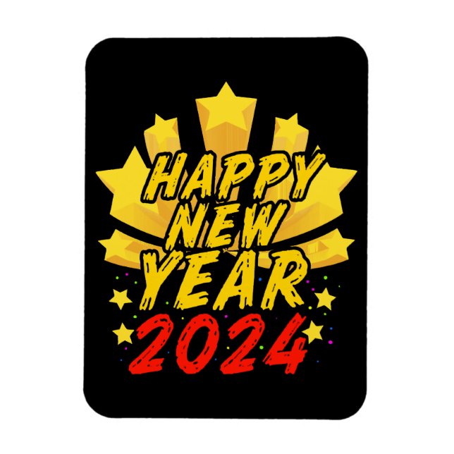 Magnet Flexible Bonne année 2024  (Vertical)