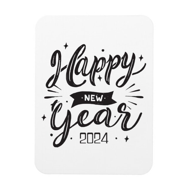 Magnet Flexible Bonne année 2024 (Vertical)