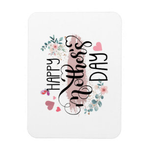 Magnet Flexible Bonne fête des mères 2025 mignonne florale pour le