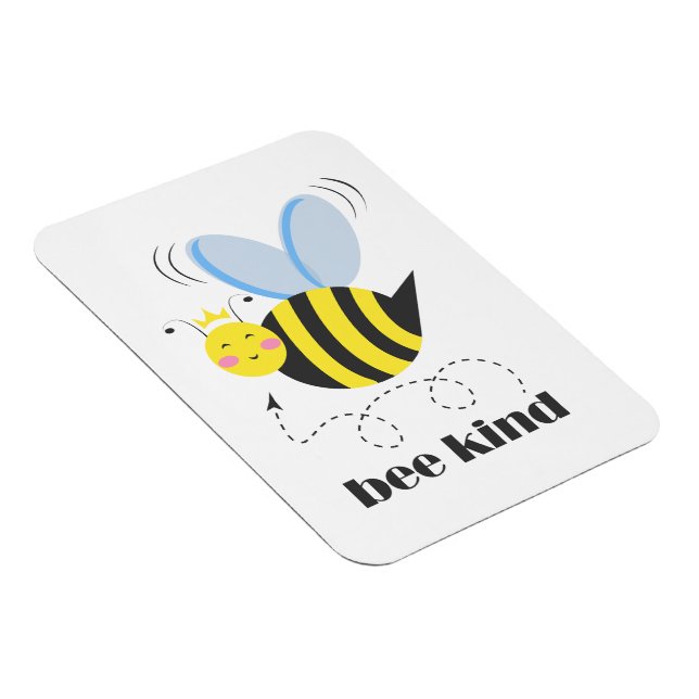 Magnet Flexible Bonne princesse d'abeille avec couronne et slogan  (Côté Droit)