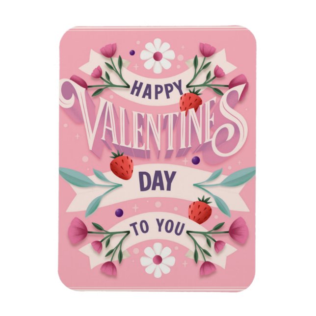 Magnet Flexible Bonne Saint Valentin pour vous (Vertical)