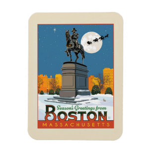 Magnet Flexible Bonnes Fêtes De Boston Common !