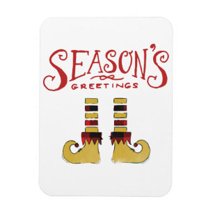 Magnet Flexible Bonnes Fêtes Elf Chaussures