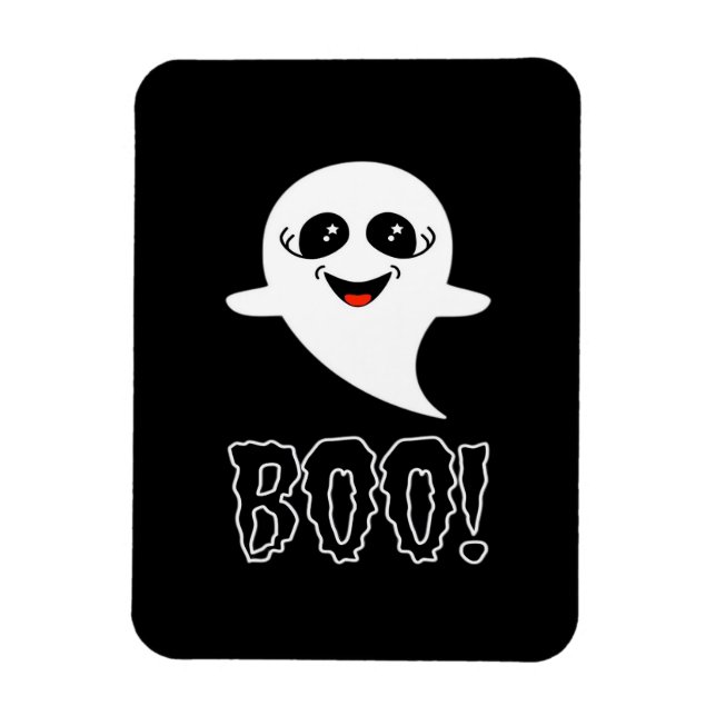 Magnet Flexible Boo ! Petite Halloween Par Lucas (Vertical)