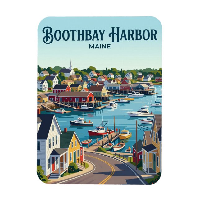 Magnet Flexible Boothbay Harbor États-Unis (Vertical)